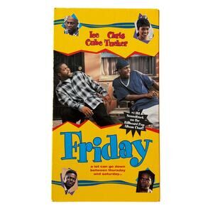 Friday VHS Ice Cube Chris Tucker Classic comedy 1995 hip hop film rap movie